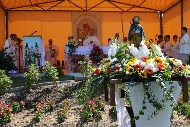 Biskup Josip Mrzljak predvodio svečano misno slavlje na proslavi blagdana sv. Roka u Draškovcu